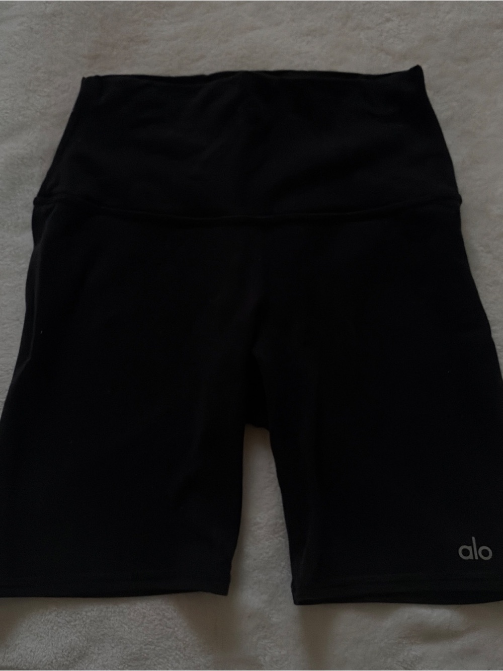 ALO Yoga Black High-Rise Women's Bike Shorts